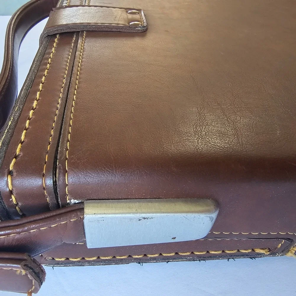 Vintage Polaroid Camera Case Brown Leatherette Carrying Bag Retro Photography‎